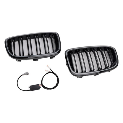 Griglia anteriore a doppio rene per paraurti BMW Serie 1 F20 F21 2012-2014 (2 pezzi) 551137239021