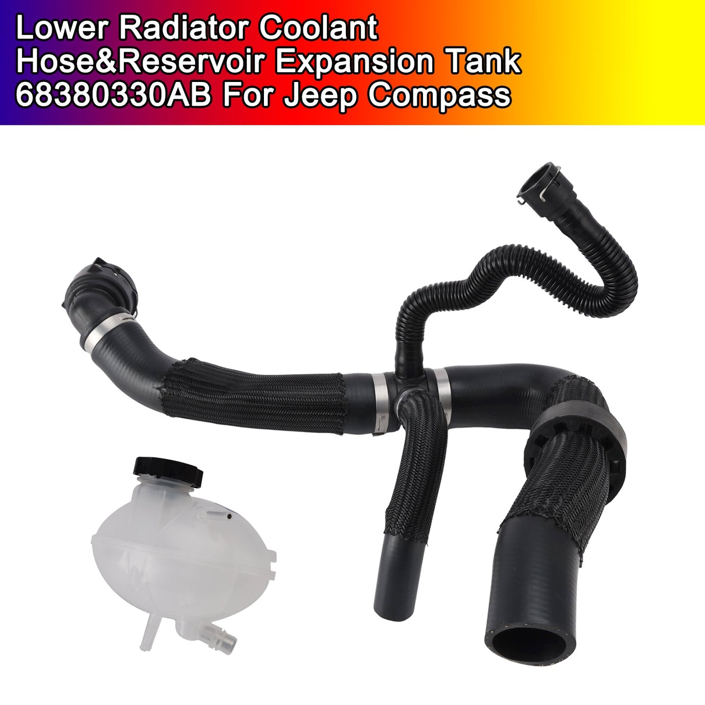 Tubo flessibile inferiore del radiatore e serbatoio di espansione per Jeep Compass 2017-2022 68249896AC