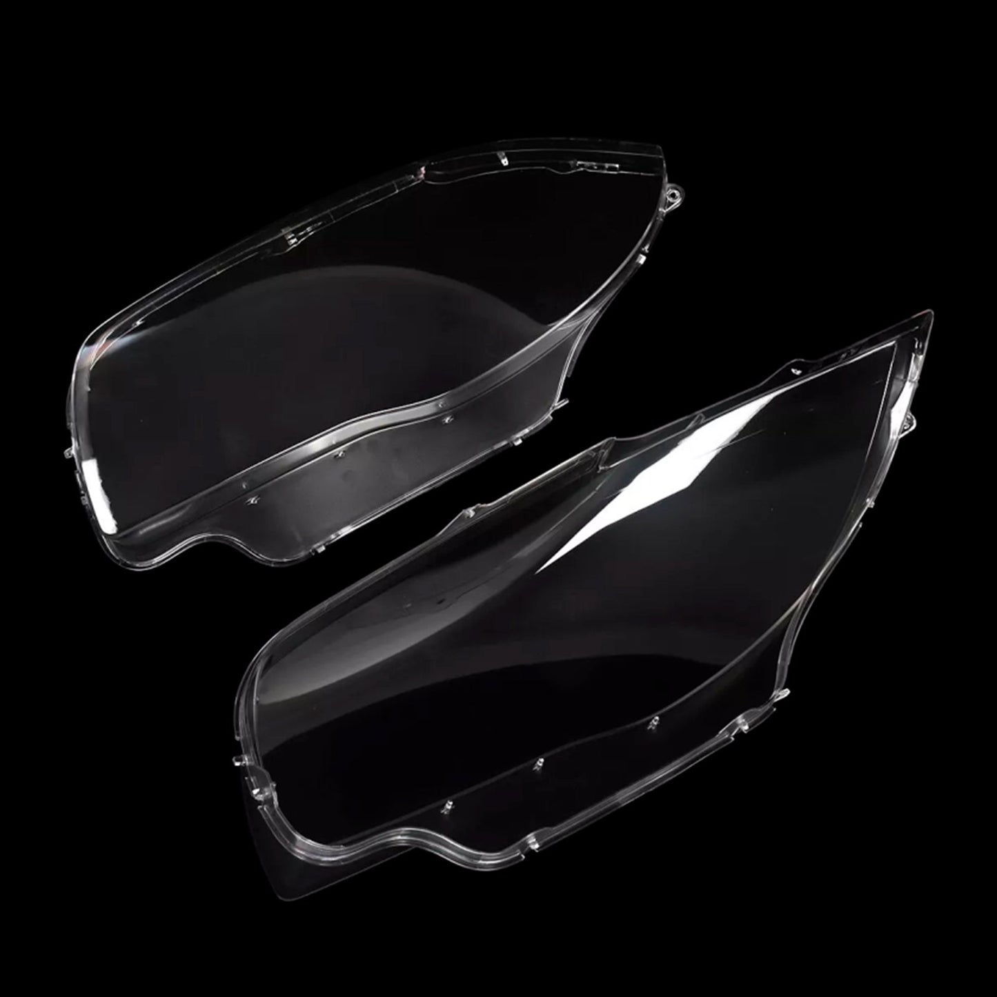 Copertura trasparente in vetro per faro anteriore BMW Serie 1 E81 E82 E87 E88 2 pezzi 2003-2011 63126924486,