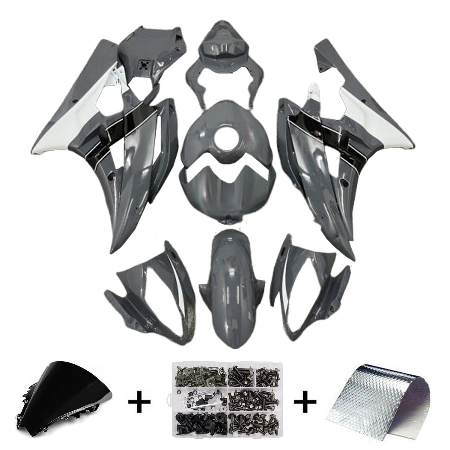Kit carenatura iniezione plastica ABS per Yamaha YZFR6 YZF-R6 2006-2007