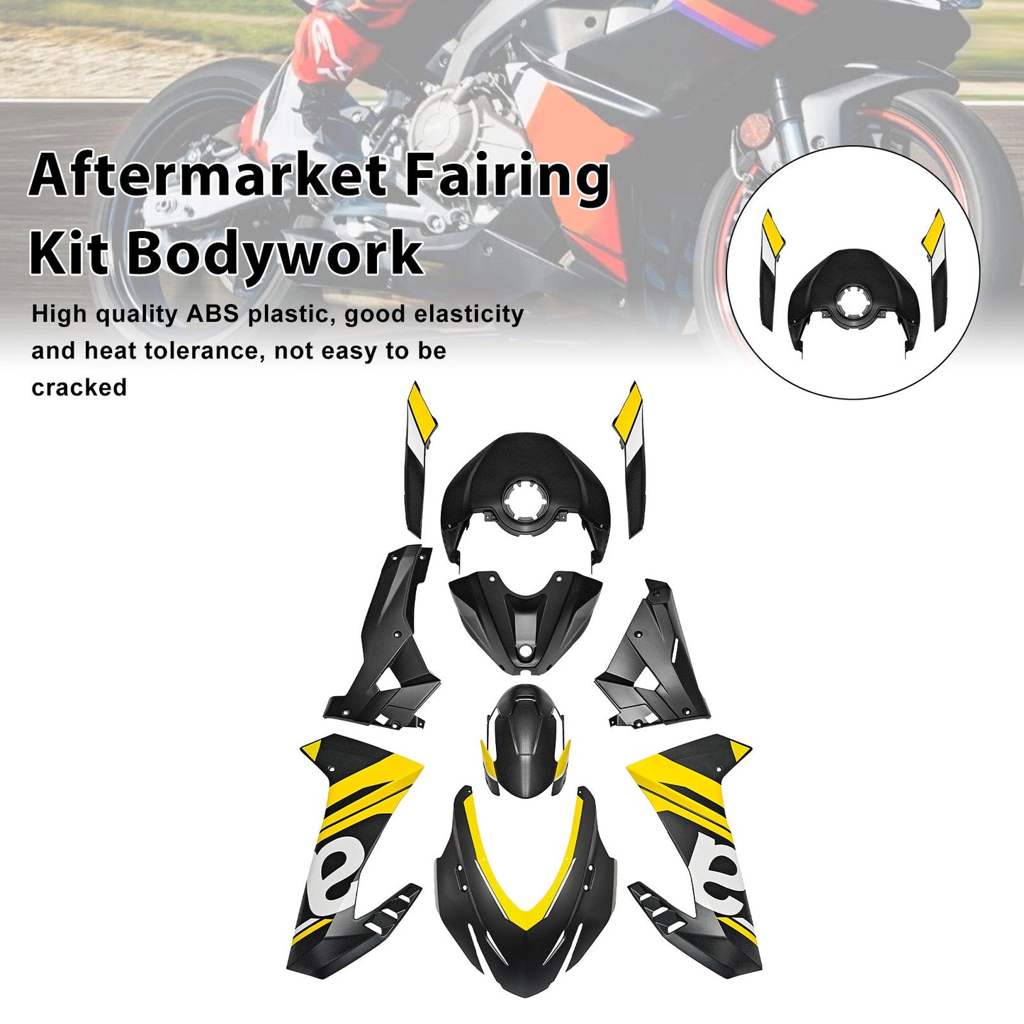 Kit carenatura in plastica ABS a iniezione per Aprilia RS457 2024-2025