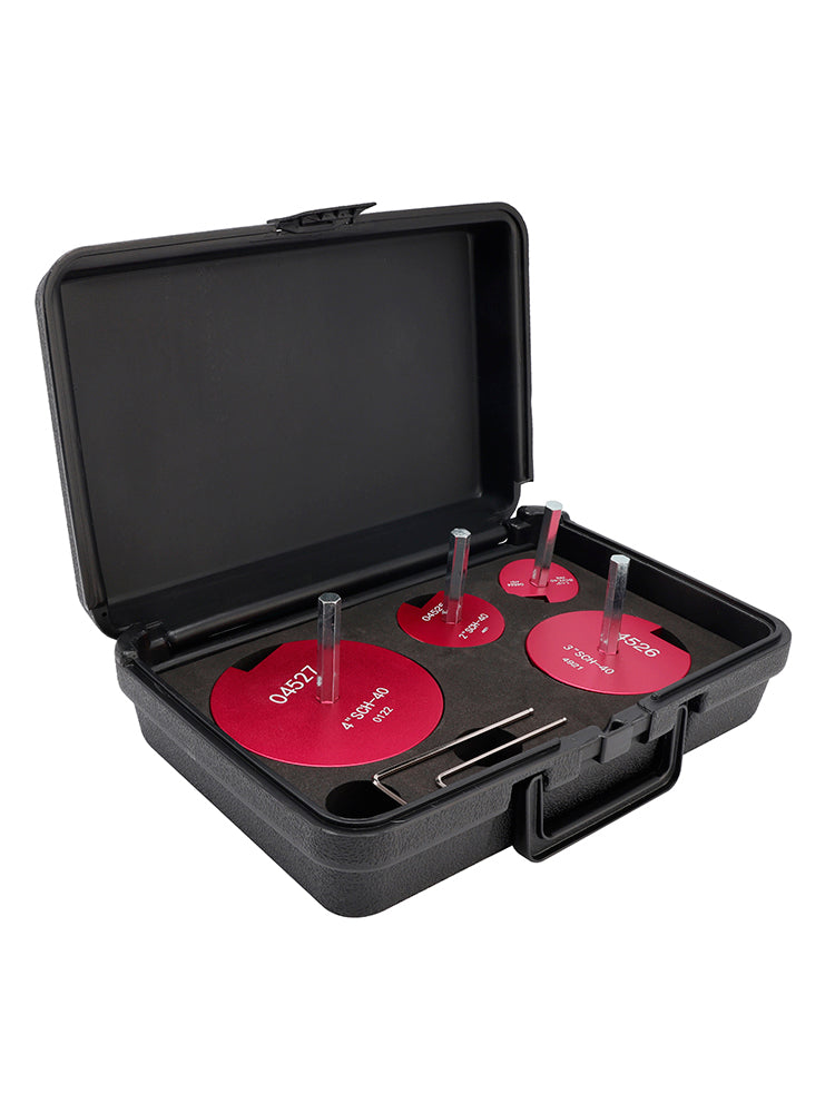 Kit di alesatori per tubi in PVC da 4 pezzi, raccordi per raccordi, strumenti idraulici SCH, per trapani da 1/2"