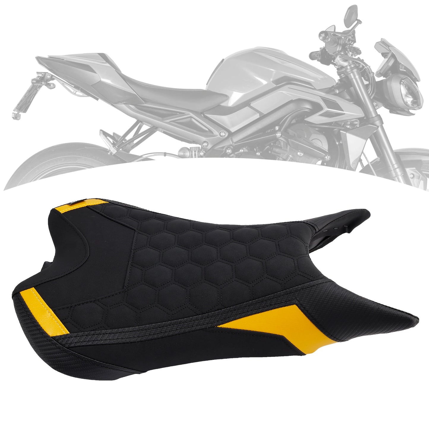 Cuscino per sedile anteriore Raider Street Triple 765R/Rs 2023-2025 in poliuretano, rosso