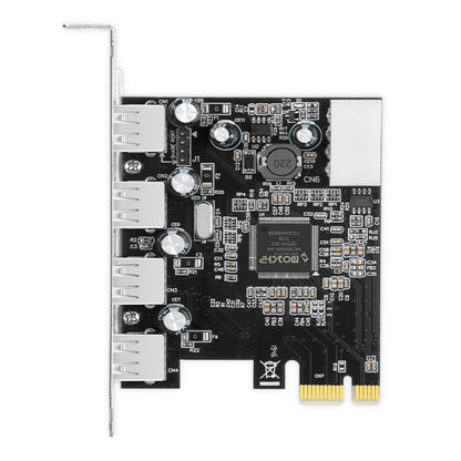 Scheda di espansione HUB 2.0 PCIE a USB 2.0, scheda adattatore Moschip, alimentazione a 4 pin