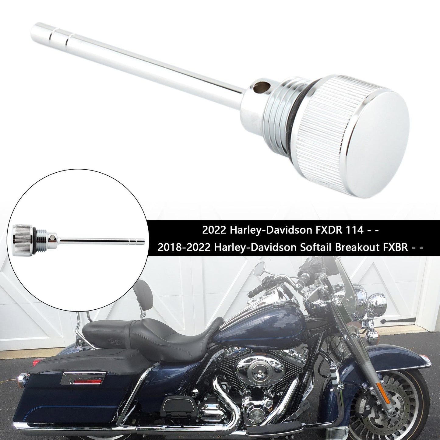 1105-0022 Tappo serbatoio asta di livello olio per Softail Road Glide 07-19