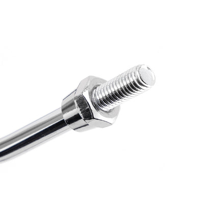 Specchio rotondo nero con braccio cromato da 8 mm per Honda NA/NC/NN/NQ/NX/PA/SE/TG50 C70