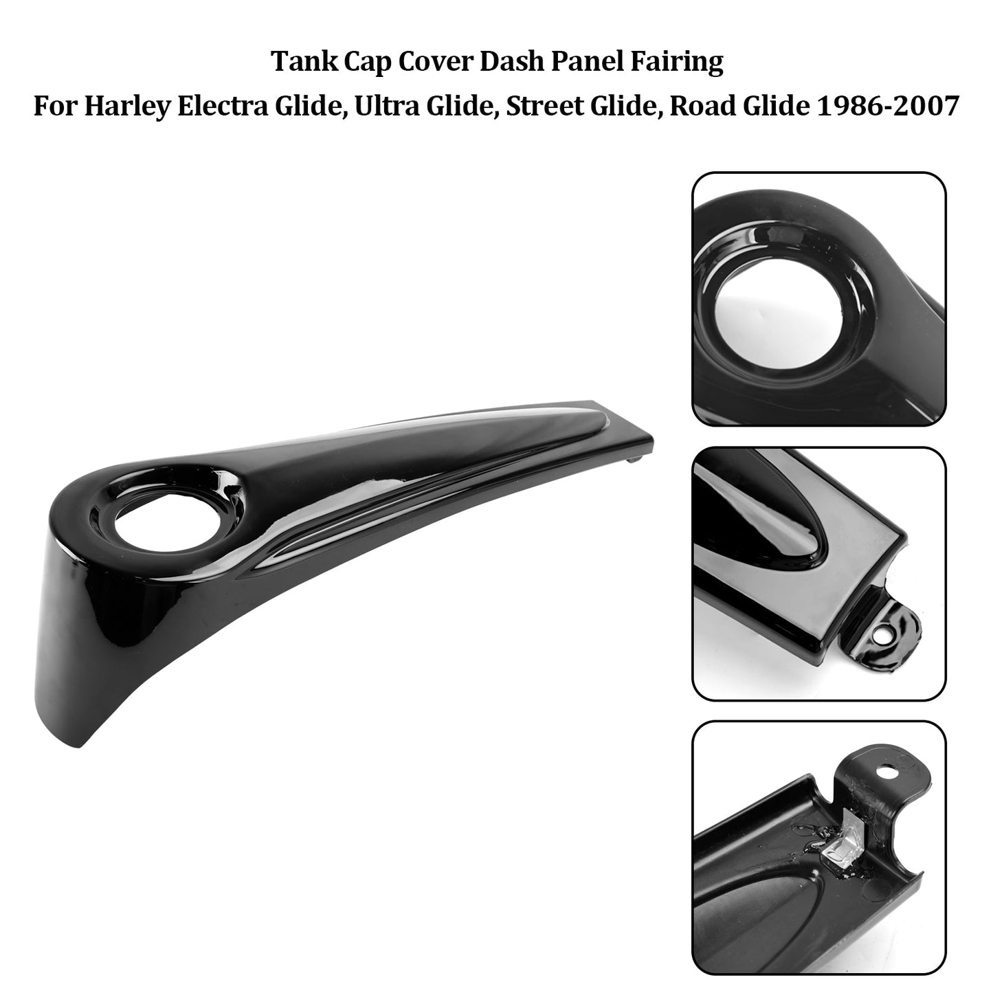 1986-2007 Harley Electra Glide, Ultra Glide, Street Glide, Road Glide Pannello di copertura del tappo del serbatoio Carenatura