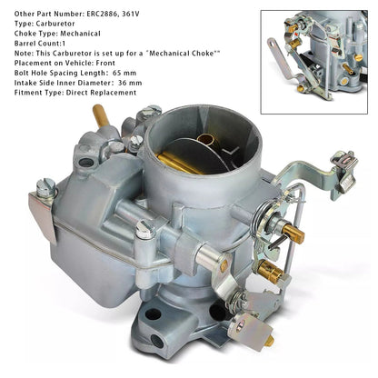 Motore a benzina LAND ROVER Serie 2 2a 3 2.25 361V Carburatore a 1 corpo