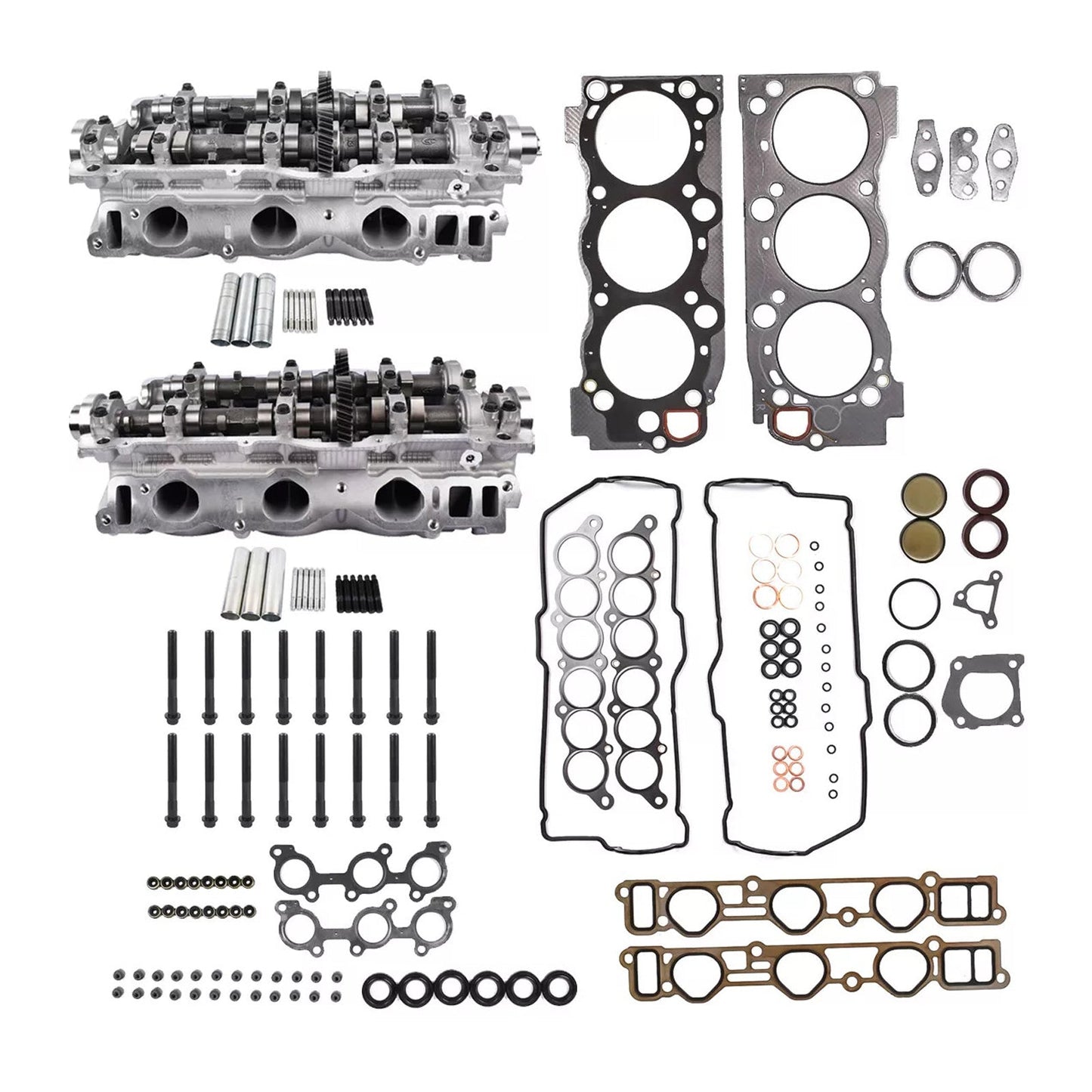 1996-2002 TOYOTA 4RUNNER 3.4L 2 pezzi testata cilindro e guarnizioni e bulloni 11101-69136 1305362050