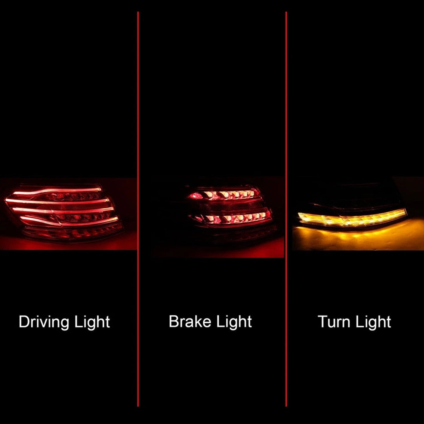 Fanale posteriore sinistro a LED esterno con luce di stop per Mercedes Classe E W212 2013-2015