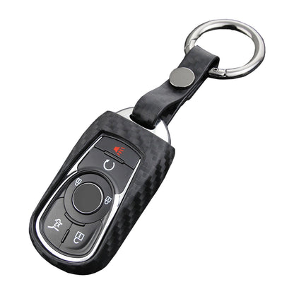 Custodia in pelle e silicone per chiave auto con fibbia per Buick