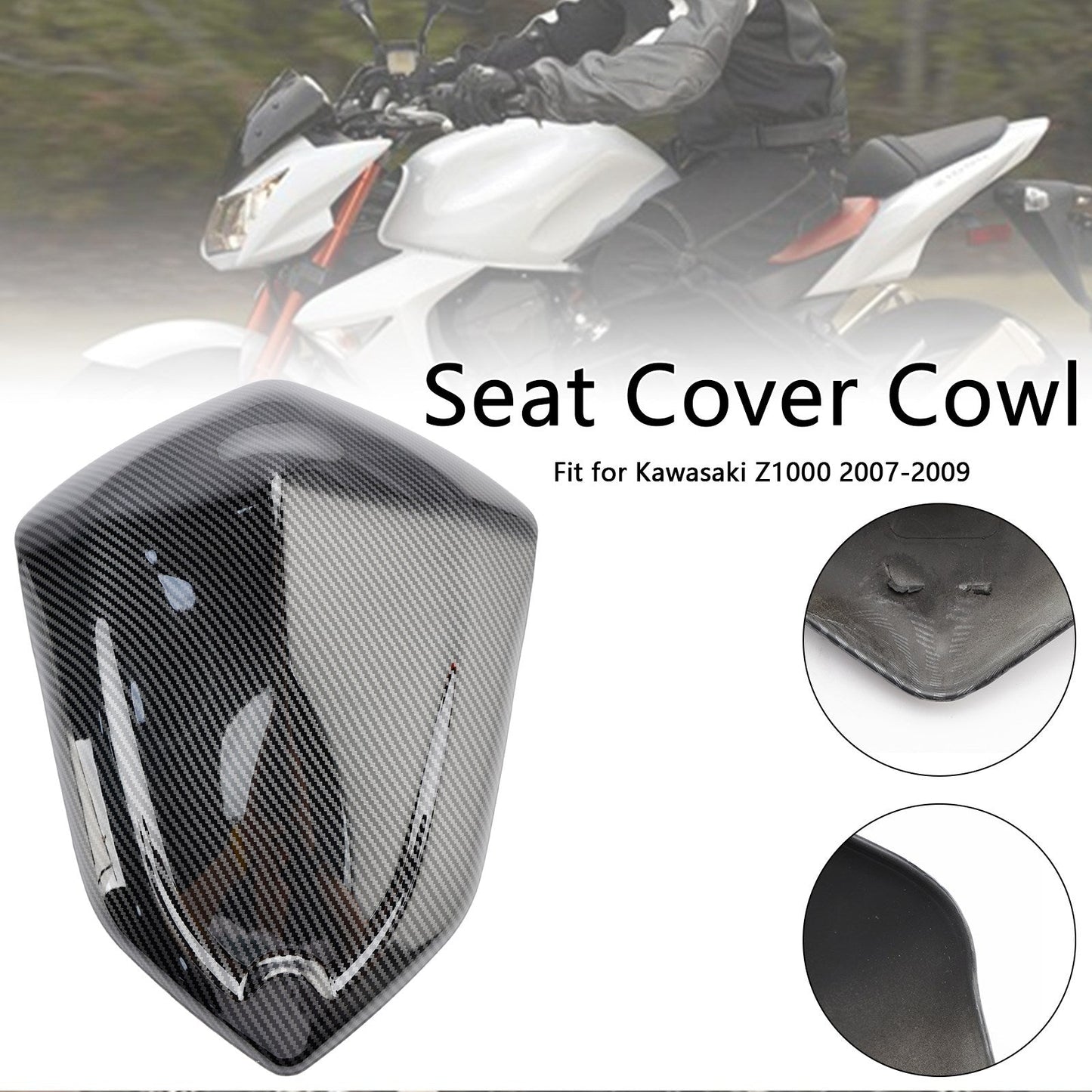 Copertura carenatura posteriore sedile posteriore Kawasaki Z1000 2007-2009