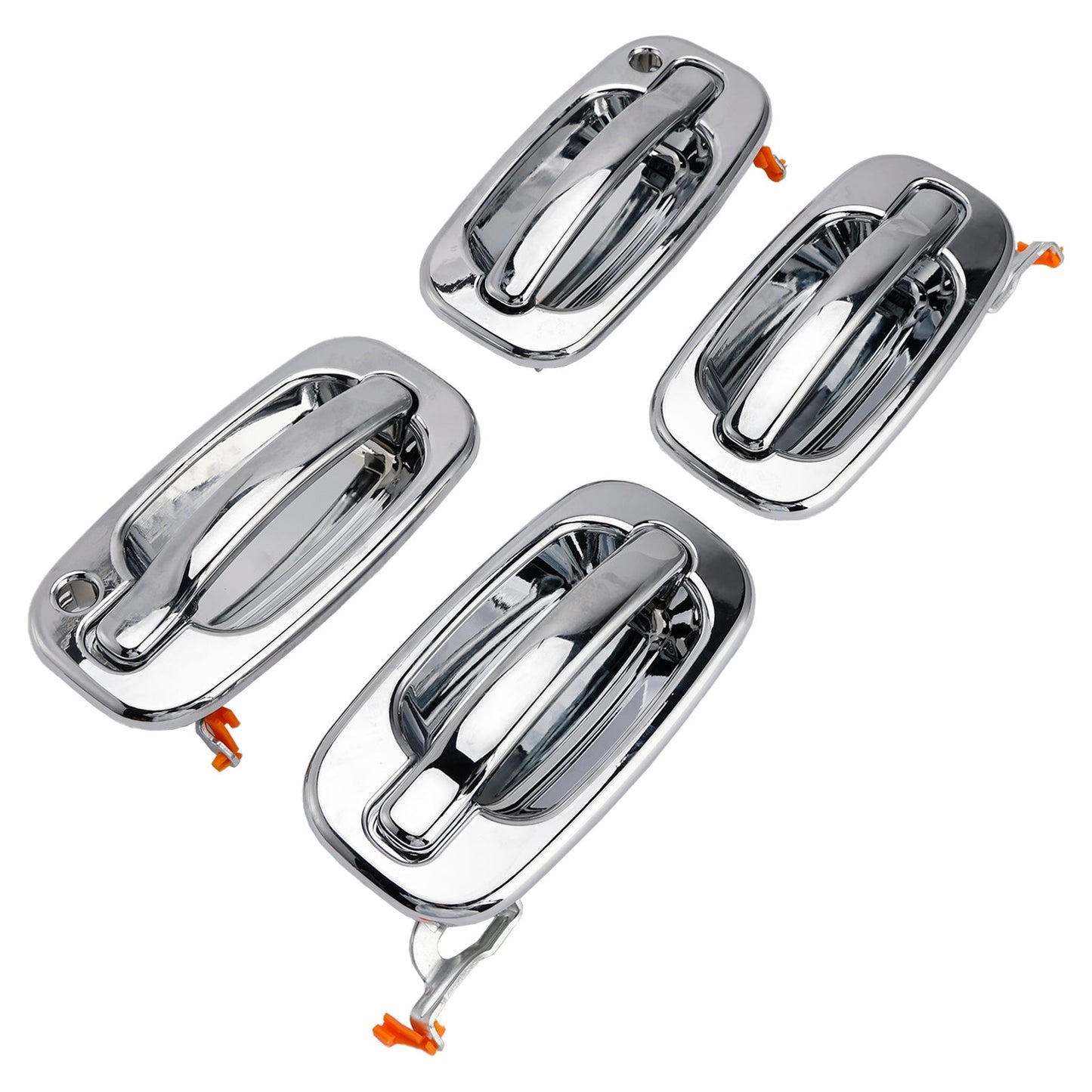Set di 4 maniglie esterne anteriori cromate per Chevy GMC Silverado 99-06