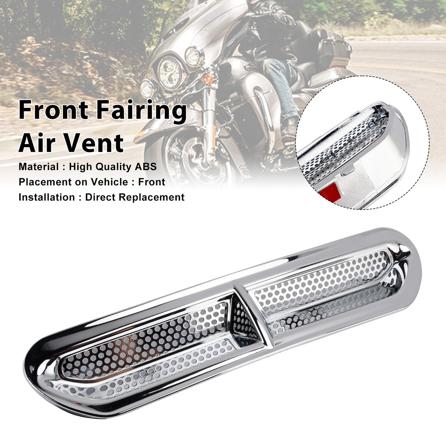 Rivestimento della presa d'aria anteriore per Touring Street Glide Electra Glide 2014-2024