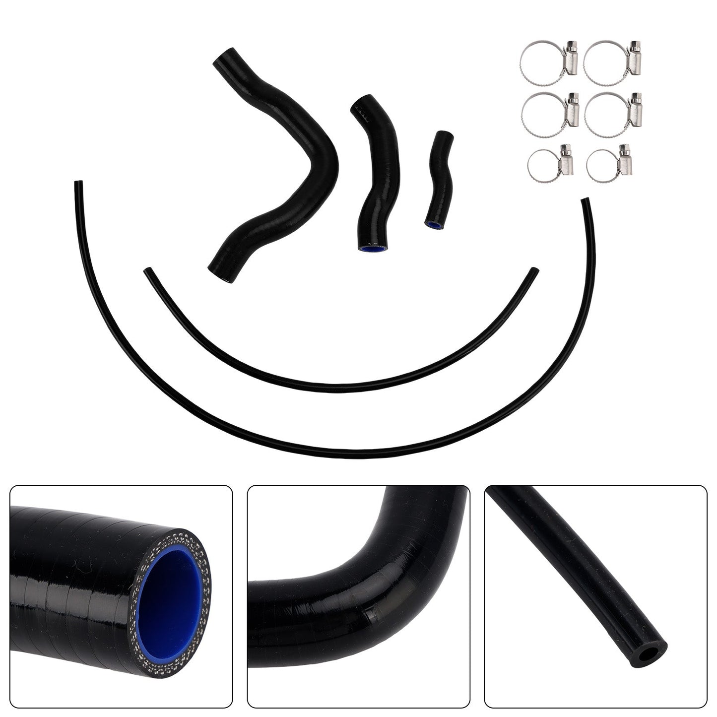 Tubo flessibile del liquido di raffreddamento del radiatore in silicone per Honda CB750 Hornet XL750 Transalp 23-25