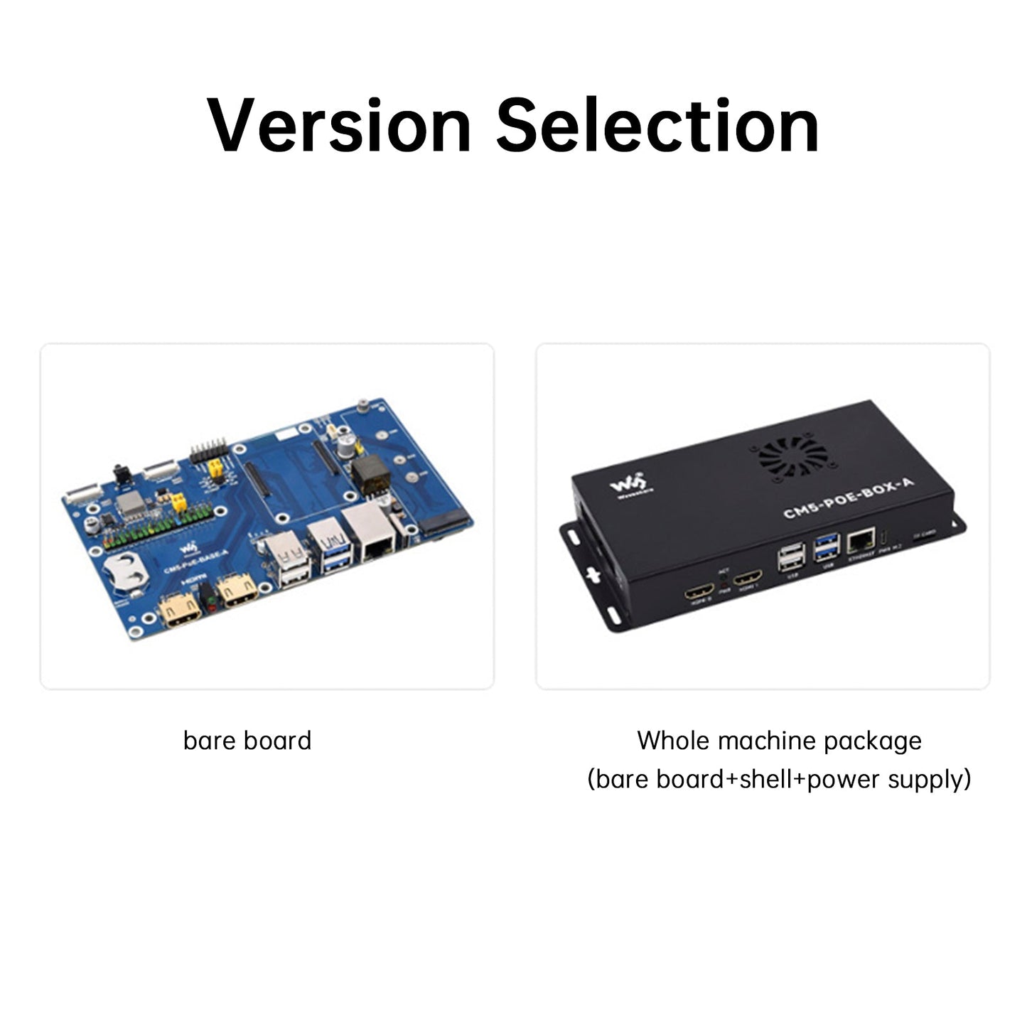 Raspberry Pi CM5 PoE Scheda di espansione Modulo di elaborazione Supporto scheda base M.2 NVMe