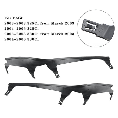 Coppia set di strisce di copertura faro superiore L+R per BMW 3 E46 COUPE CABRIO LCI