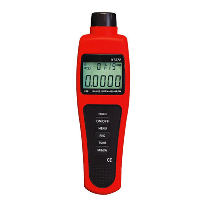 Tachimetro digitale laser senza contatto UT372, misuratore di velocità di rotazione fino a 99999 giri/min.