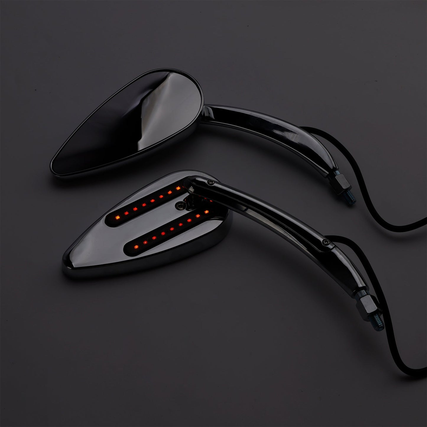 Specchietti retrovisori a LED personalizzati cromati per Electra Street Road Glide 1990-2021