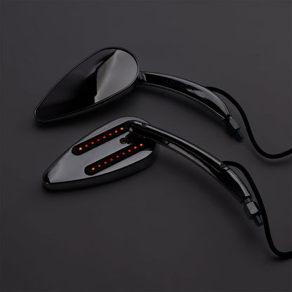 Specchietti retrovisori a LED personalizzati cromati per Electra Street Road Glide 1990-2021