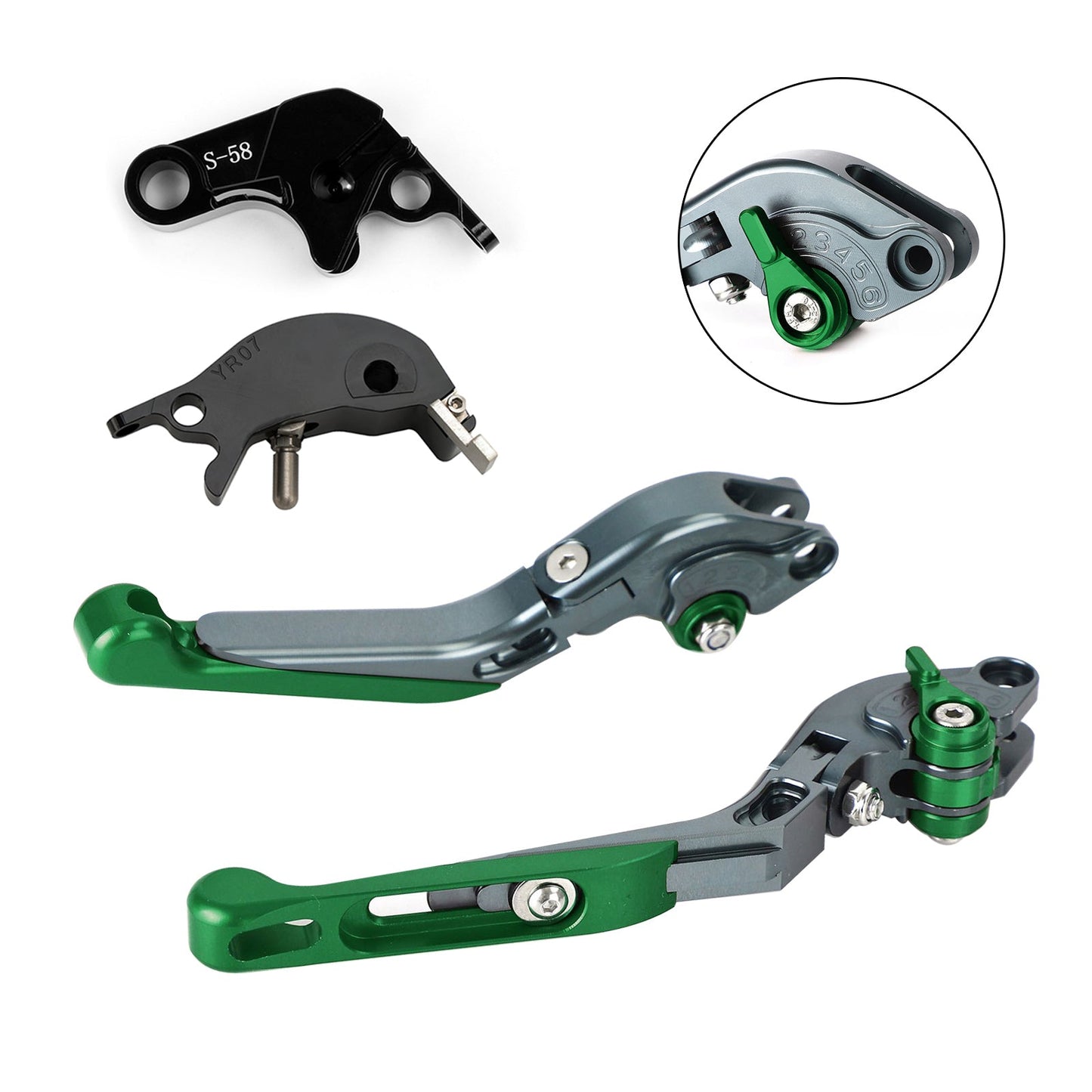 Leva freno frizione regolabile YAMAHA YZF R7 MT-10/SP FZ-10/SP 2022-2023