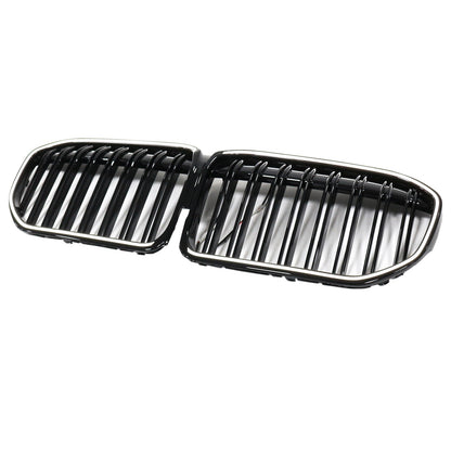Griglia anteriore nera lucida a doppia stecca per BMW Serie 7 G11 G12 2019-2022