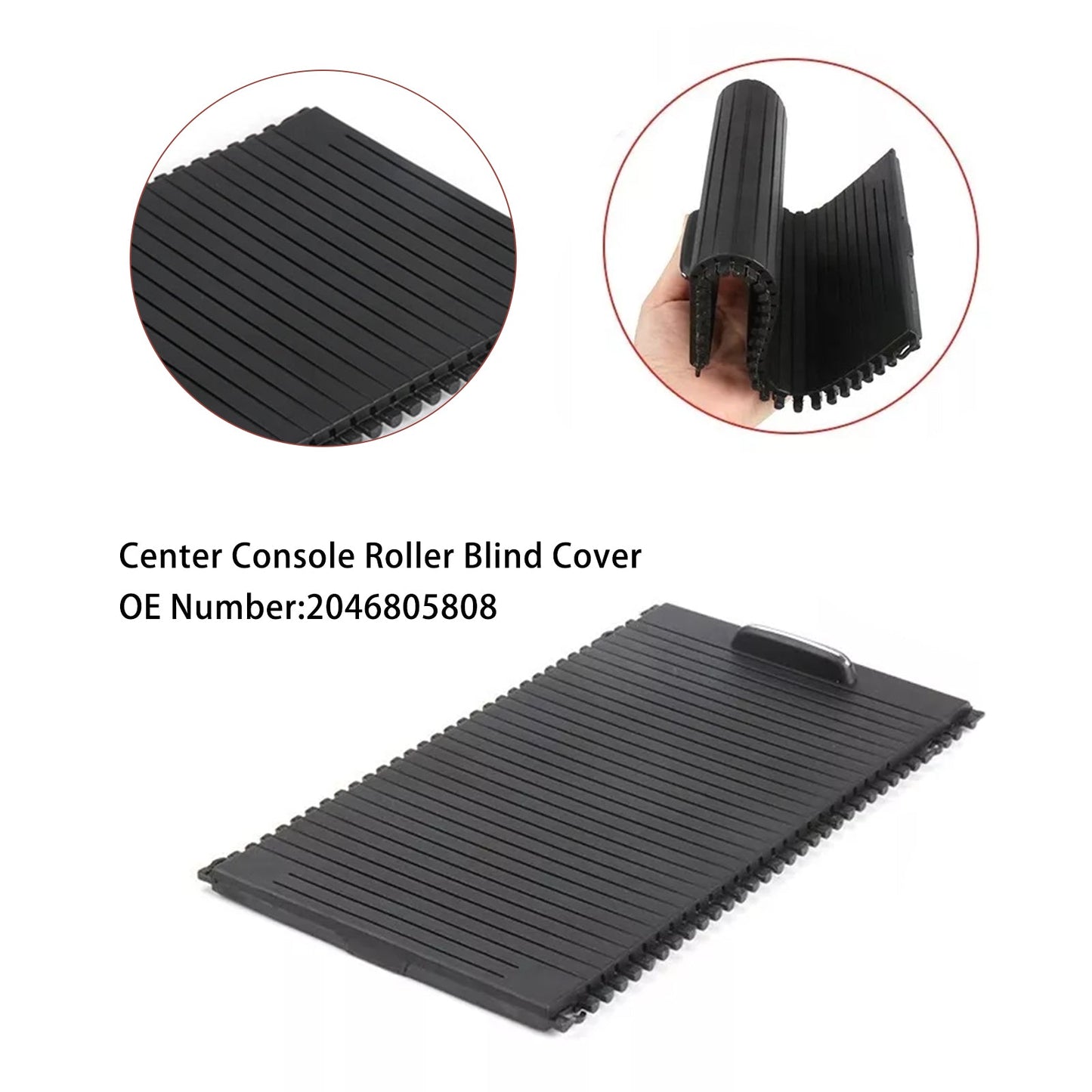 Copertura avvolgibile per console centrale, nera, adatta per Mercedes Benz X204 GLK 2008-2015