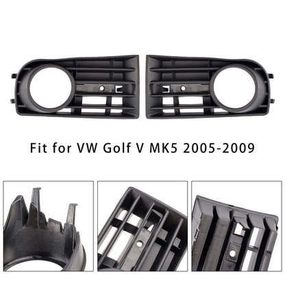 2003-2009 VW Golf V MK5 1 paio di griglie di copertura fendinebbia paraurti anteriore