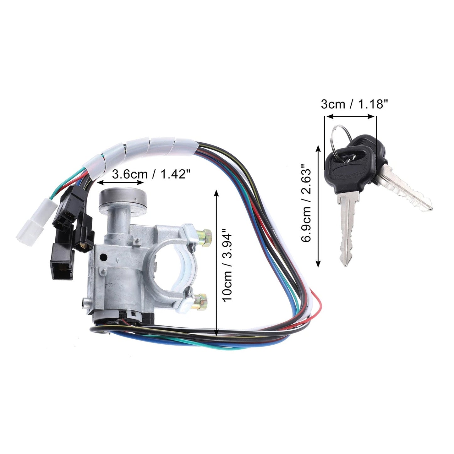 Interruttore di accensione con 2 chiavi UB3976290 per Mazda Pickup B2000 B2200 B2600 1986-1993