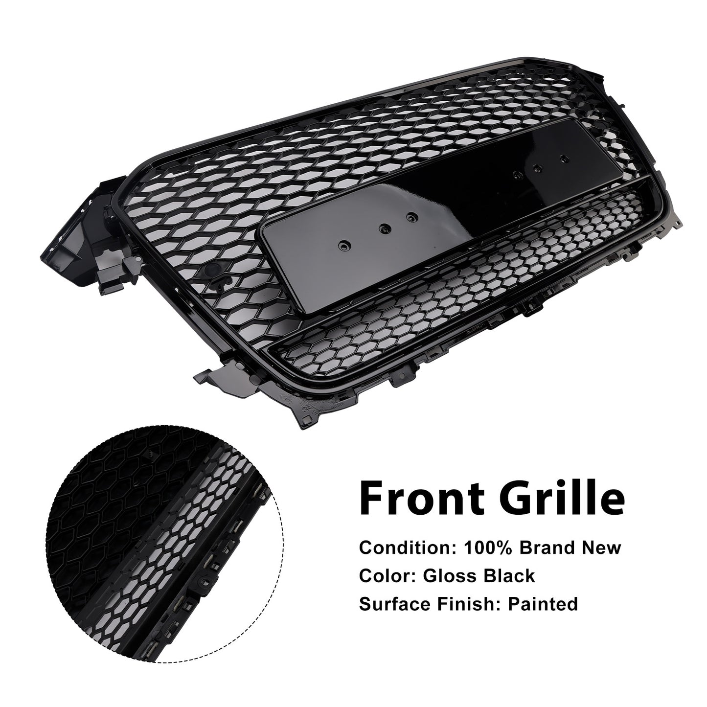 Per Audi A4 S4 B8.5 2013-2016 RS4 Style Griglia per paraurti anteriore