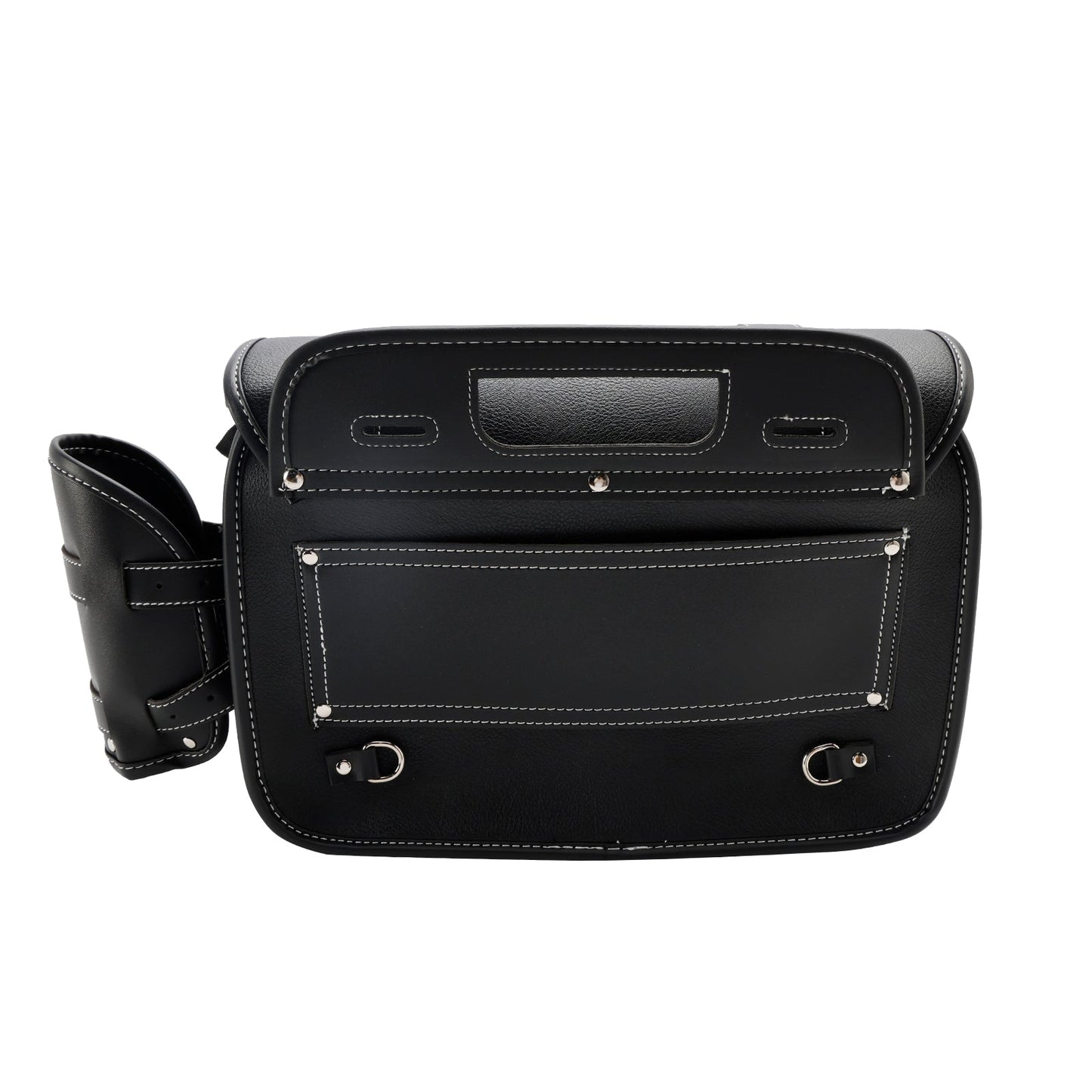 Borsa posteriore in PU Borsa laterale Borsa posteriore Borsa portaoggetti nera per moto