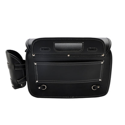 Borsa posteriore in PU Borsa laterale Borsa posteriore Borsa portaoggetti nera per moto