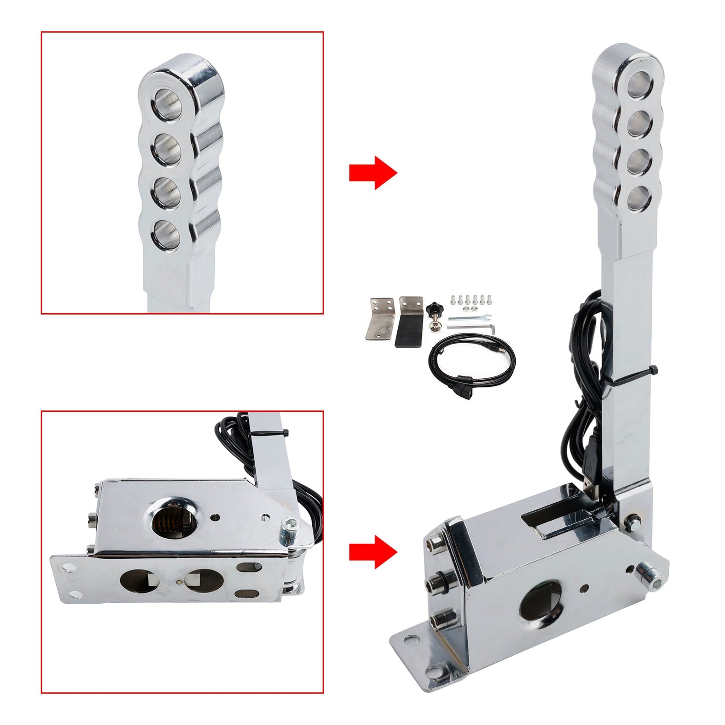 Per giochi di corse G25/G27/G29/T300/T500 Per Assetto PC 14Bit SIM USB Handbrake