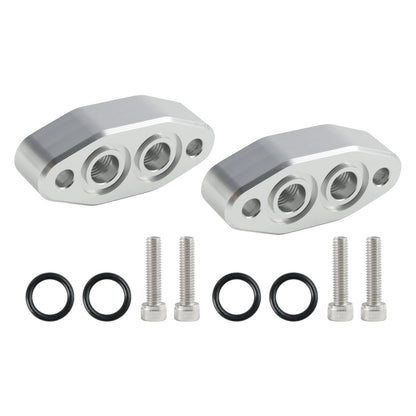 Adattatore per radiatore dell'olio da 2 pezzi - Piastra porta ingresso/uscita ORB 6AN LS1 LSX LS3 LS LS2