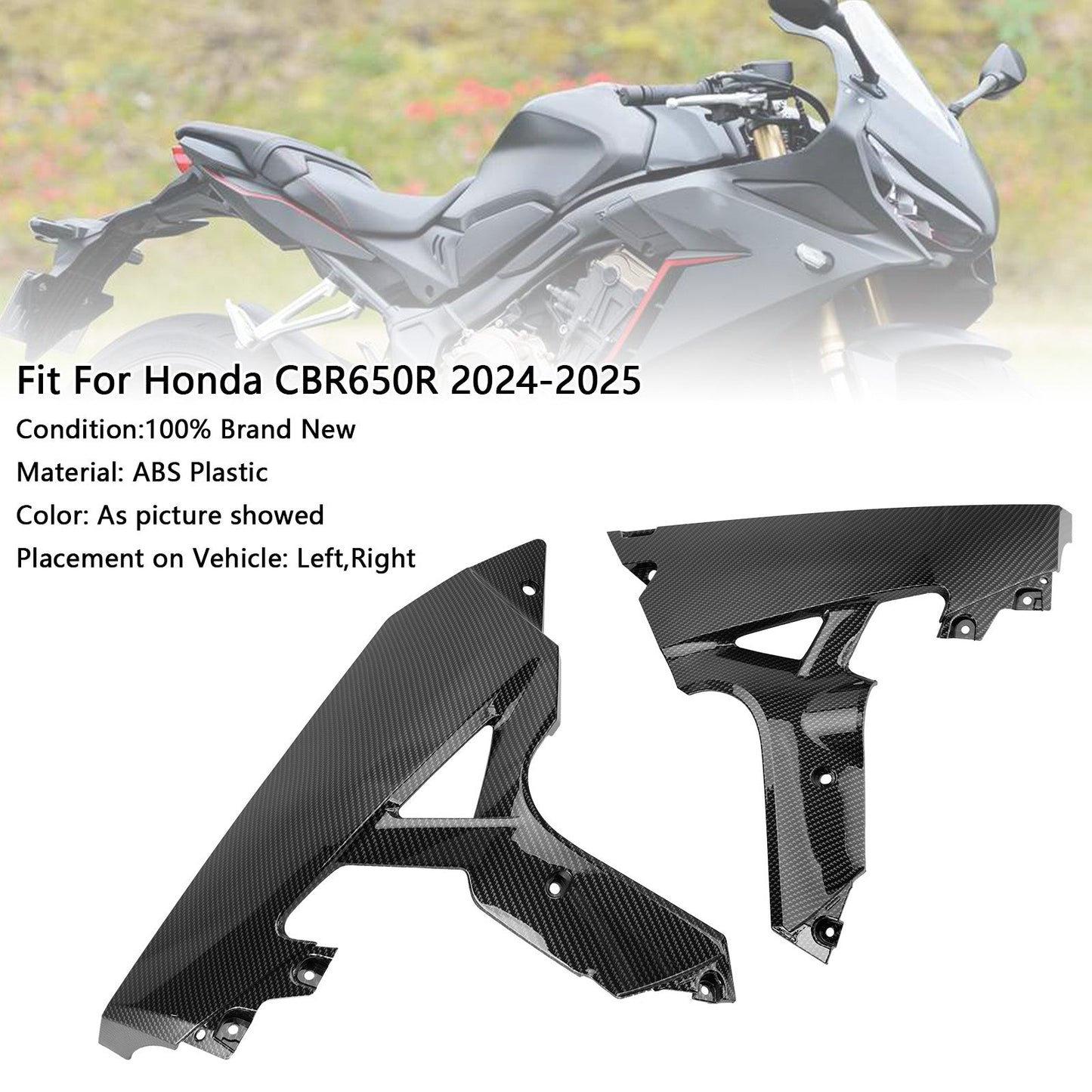 Carenatura laterale del pannello del telaio della carenatura per Honda CBR650R 2024-2025