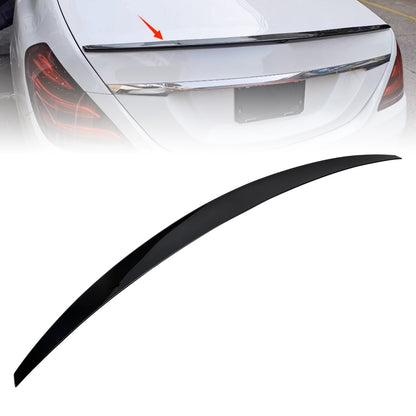Spoiler posteriore per bagagliaio Mercedes-Benz Classe S W222 2014-2020 nero lucido