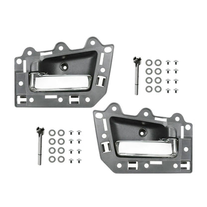 4 pezzi Maniglia interna porta anteriore posteriore cromata per Jeep Grand Cherokee 2005-2011