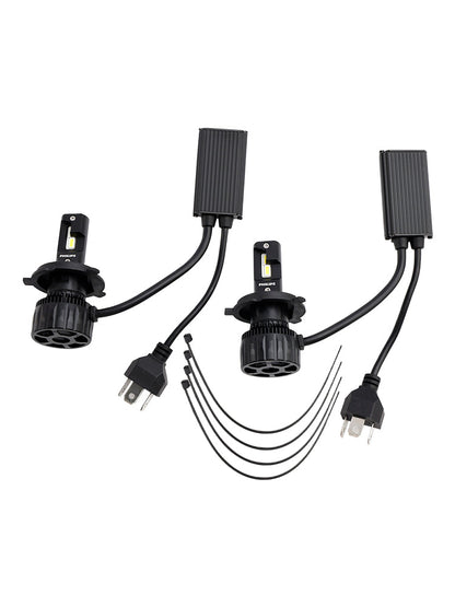 Luce auto LED-HL Ultinon Rally3551 H4 11342U3551 12/24V 50W 6500K per PHILIPS