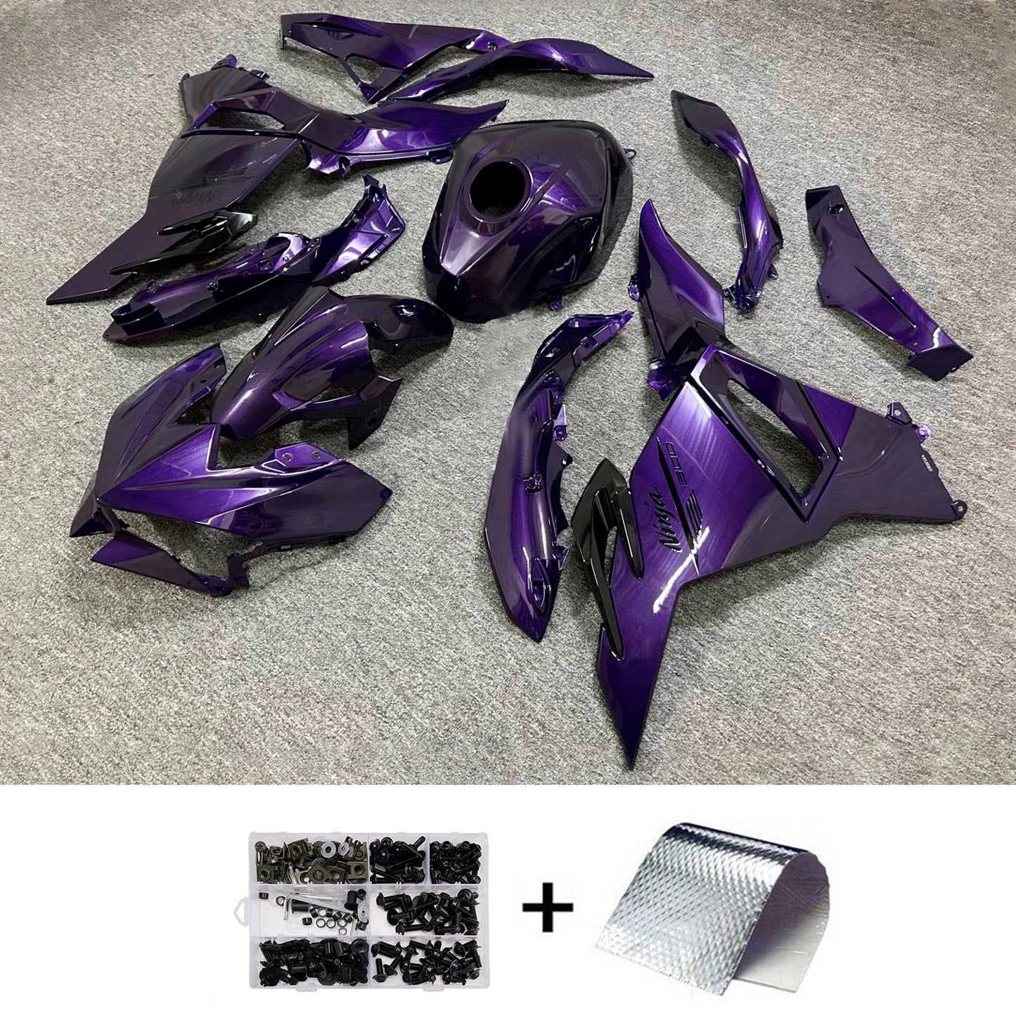 Kit carenatura iniezione ABS adatto per Kawasaki Ninja 500 2024-2026