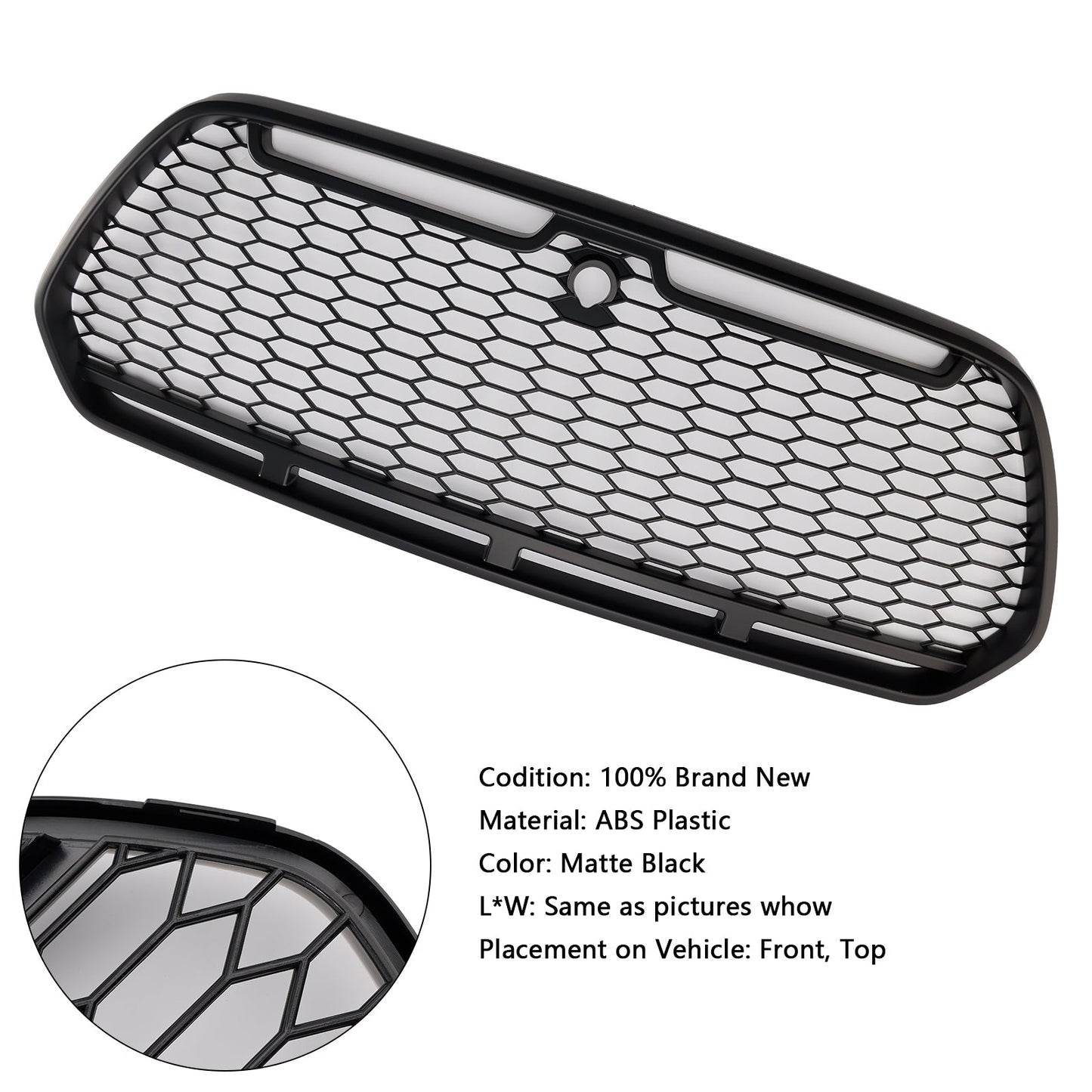 Griglia paraurti anteriore nera opaca per Ford Transit MK8 Raptor 2015-2018