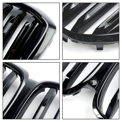 Griglia paraurti anteriore nero lucido per BMW G05 LCI X5 2024 2025+ linea singola con LED