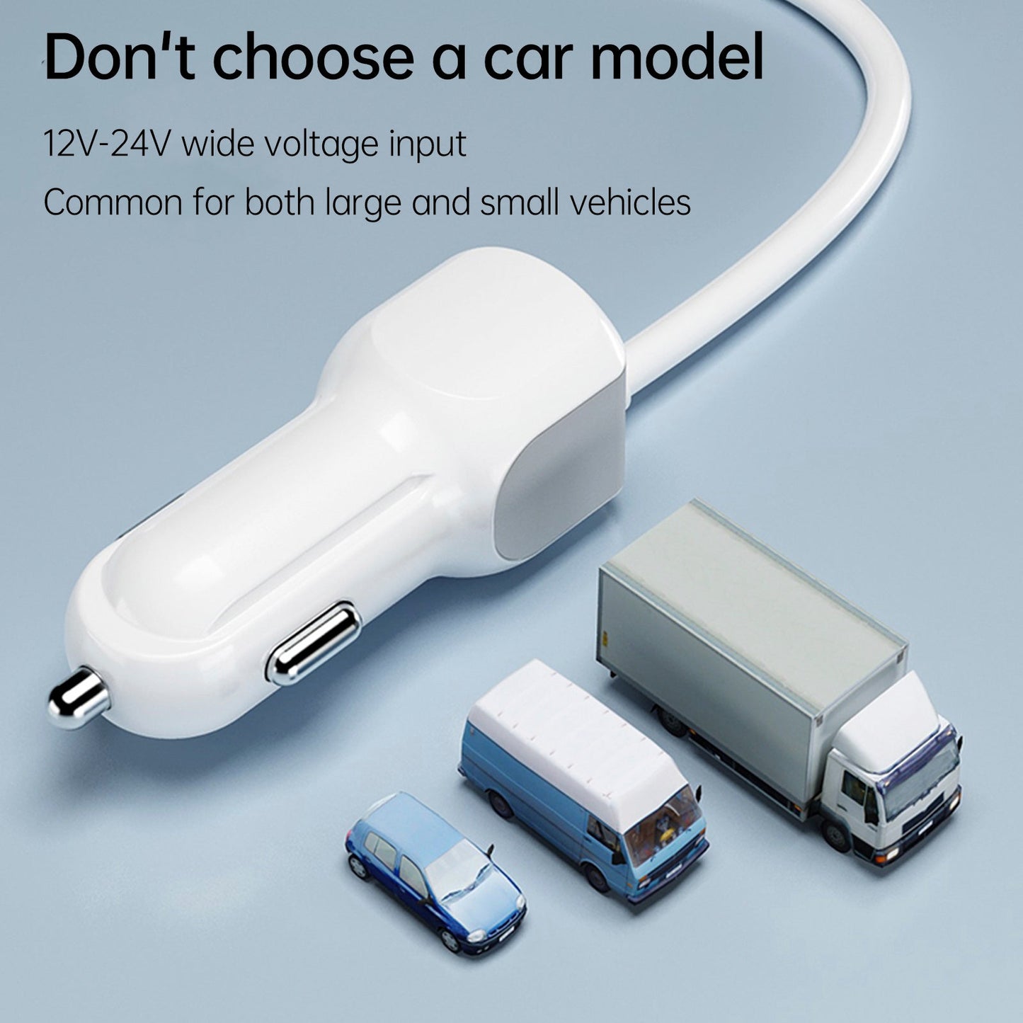 Caricabatterie USB PD5V1A QC3.0 con display, piccolo caricabatteria per auto a 8 porte, accendisigari