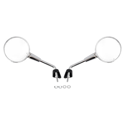 COPPIA SPECCHIETTI SHORTY CROMATI PER VESPA PRIMAVERA 50-125 SPRINT 50-150 GTS 125 300