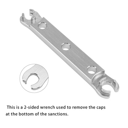 Chiave per la rimozione del tappo inferiore in alluminio. Strumento utilizzato per ricostruire la forcella DVO Saphire/Onyx.