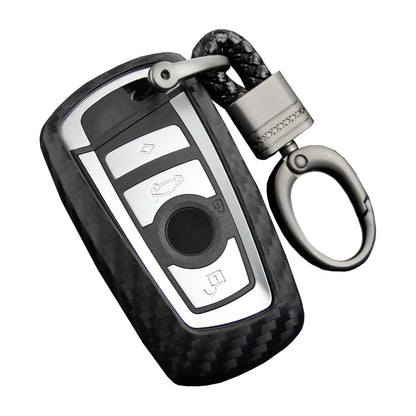 Custodia in pelle e silicone per chiave auto con fibbia per BMW Square