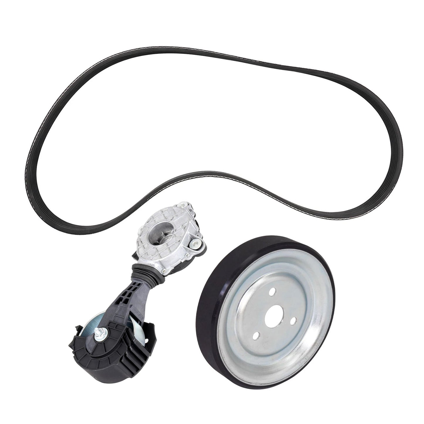 Kit puleggia cinghia tendicinghia + cinghia pompa acqua per Mini Cooper L4 1.6L benzina 2007-2015 con staffa 11287604014