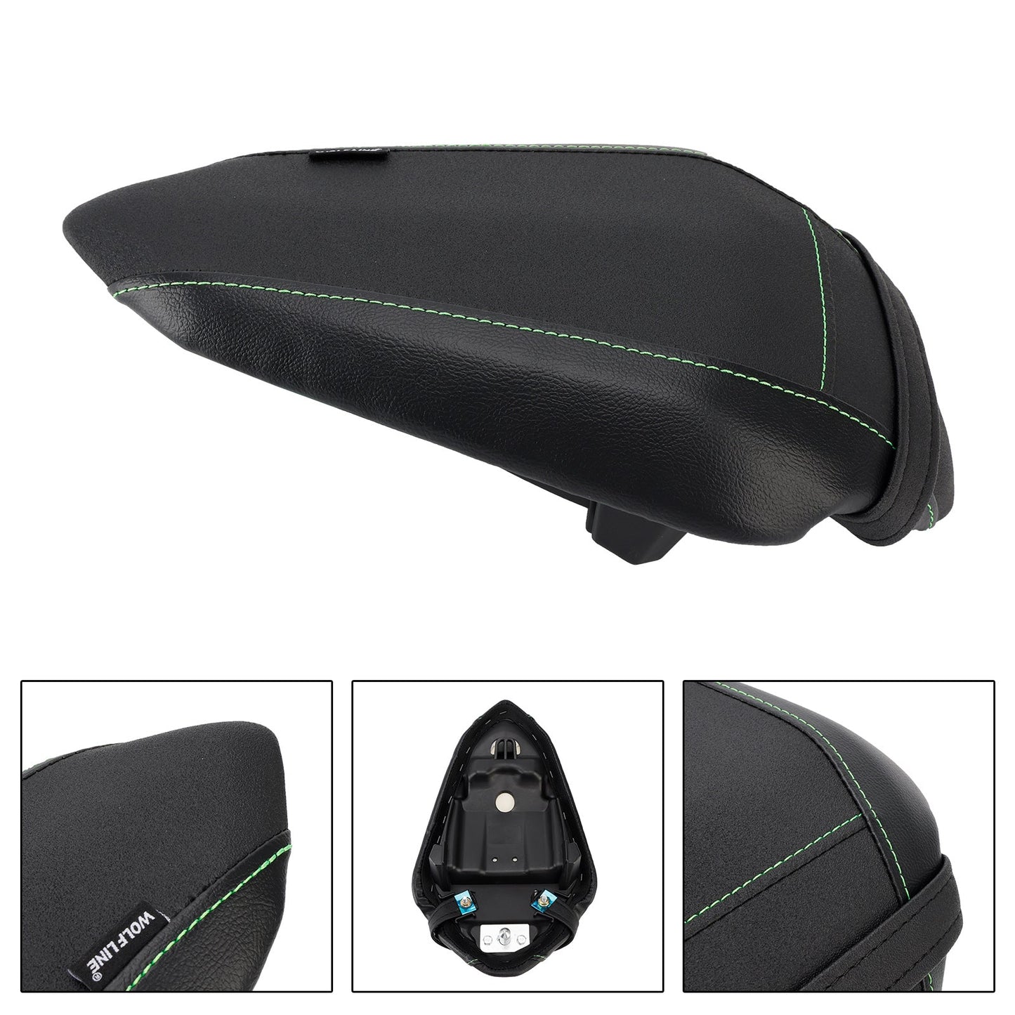 Cuscino passeggero posteriore Kawasaki Ninja 500 Z500 2024-2025 Flat Pu BlackB