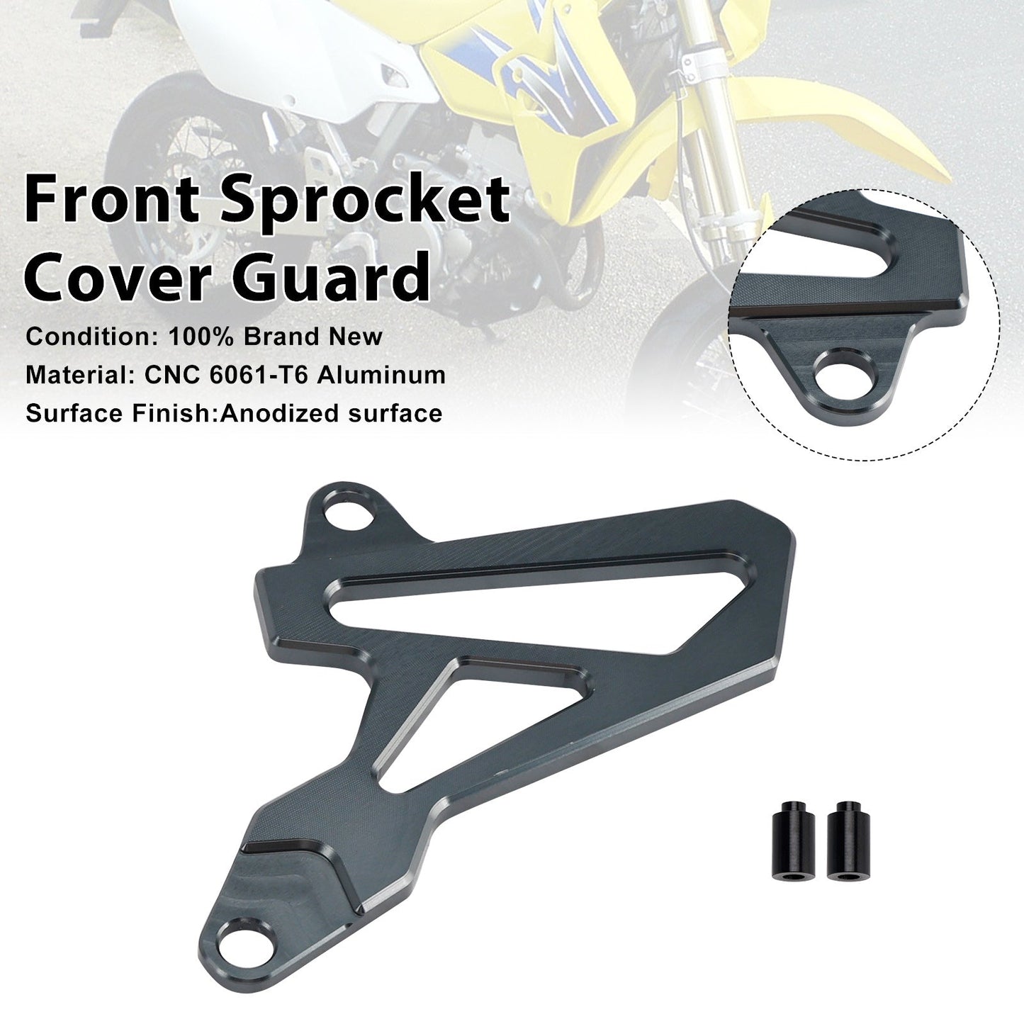 Protezione coperchio pignone anteriore per Suzuki DR-Z400SM 2000-2024 DRZ400/S/E