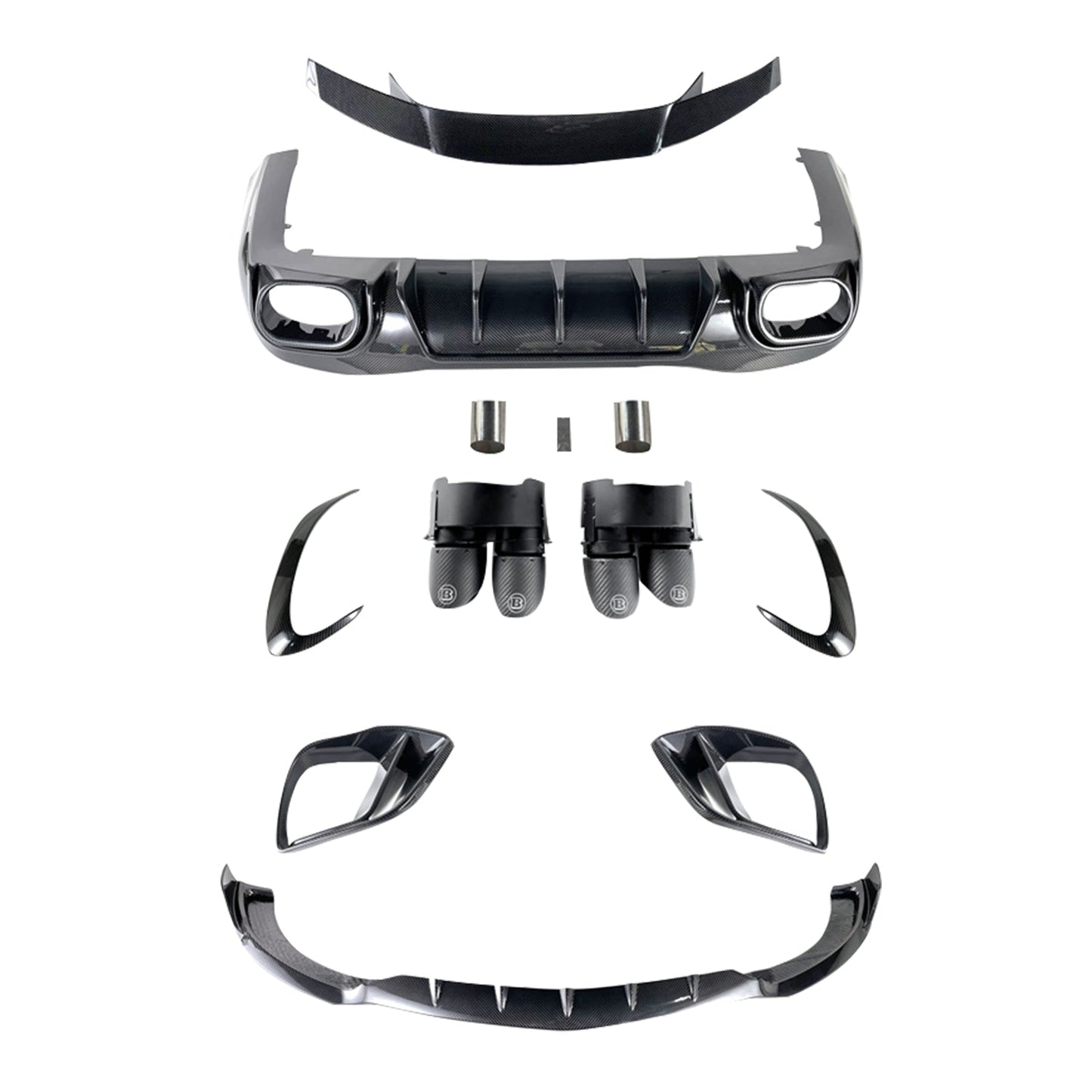 Kit carrozzeria paraurti in fibra di carbonio per Mercedes Benz AMG GT63 X290 4 porte, compatibile con i modelli 2021-2026.