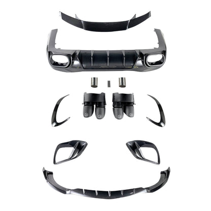 Kit carrozzeria paraurti in fibra di carbonio per Mercedes Benz AMG GT63 X290 4 porte, compatibile con i modelli 2021-2026.